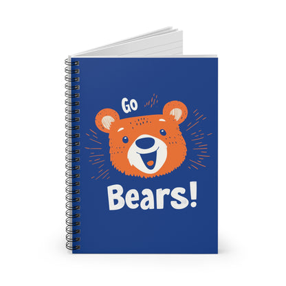 Retro Bears Spiral Notebook - Go Bears!