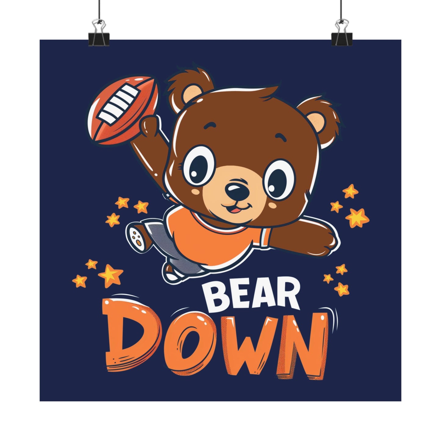 Bear Down Animated Kid's Poster