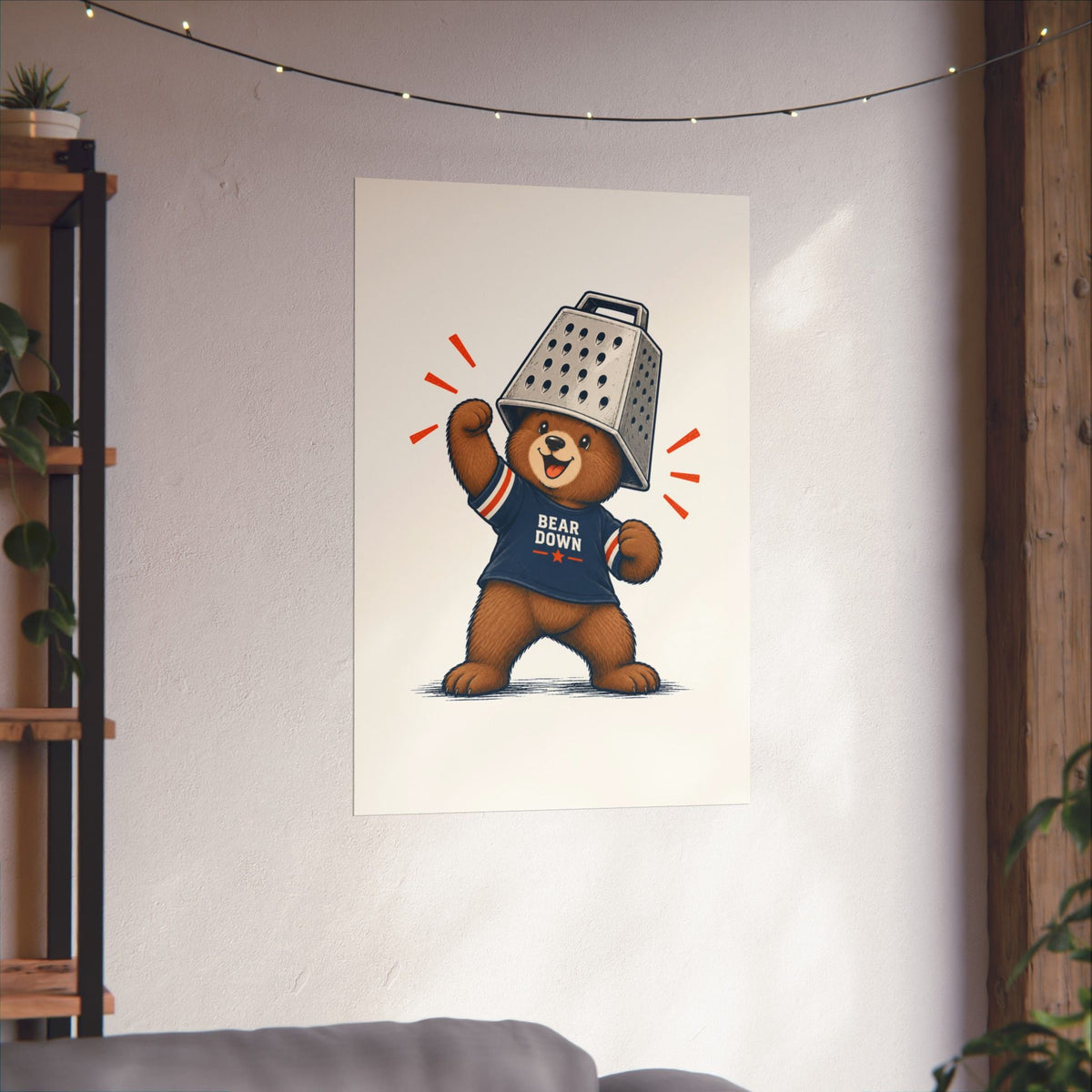 Cheese Grater Bear Poster -  Poster -  No Context Bears