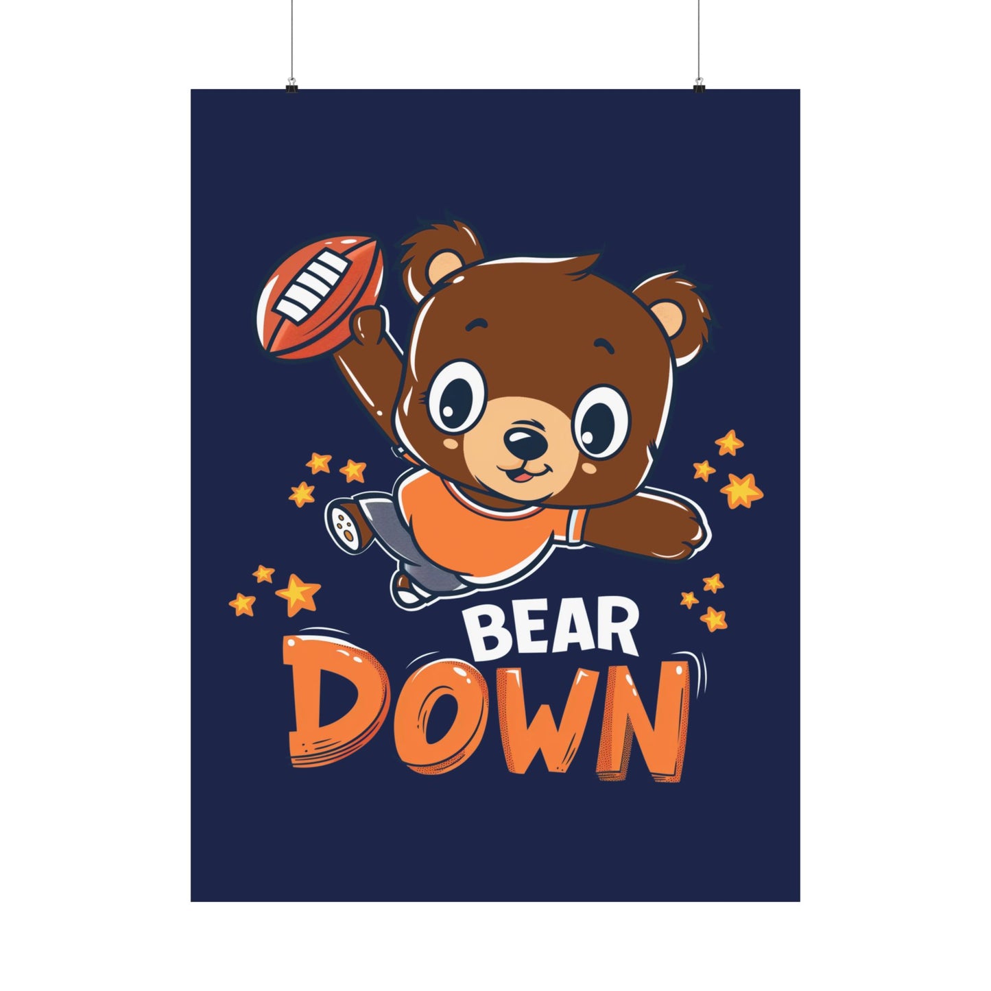 Bear Down Animated Kid's Poster