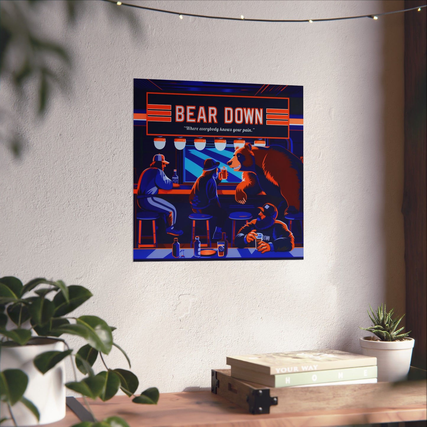 Bear Down Bar Poster