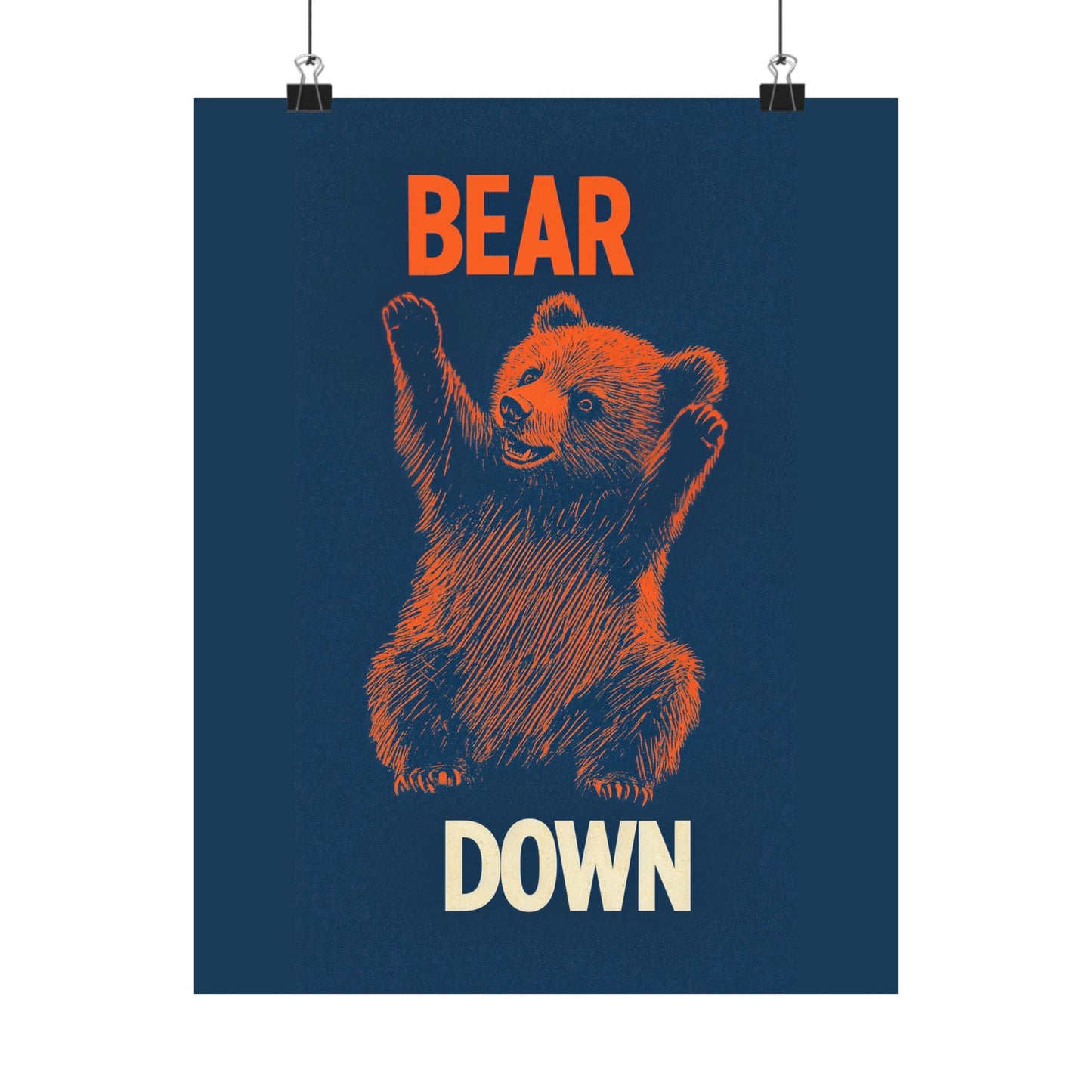 Vintage Cheer Bear Poster