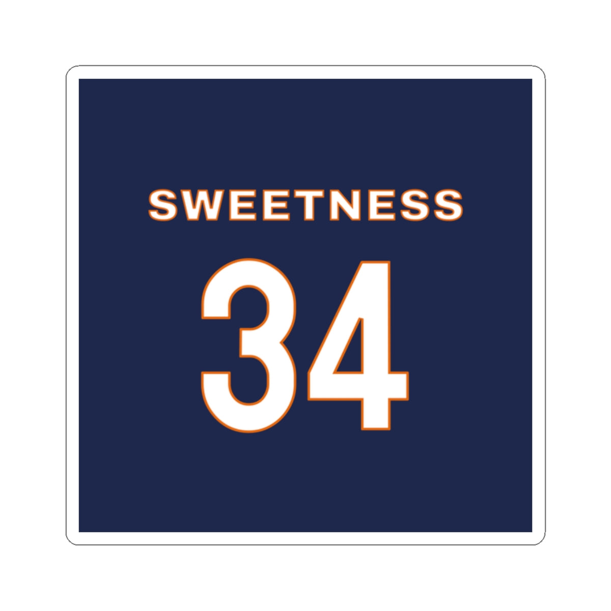 Walter Payton Sweetness Sticker