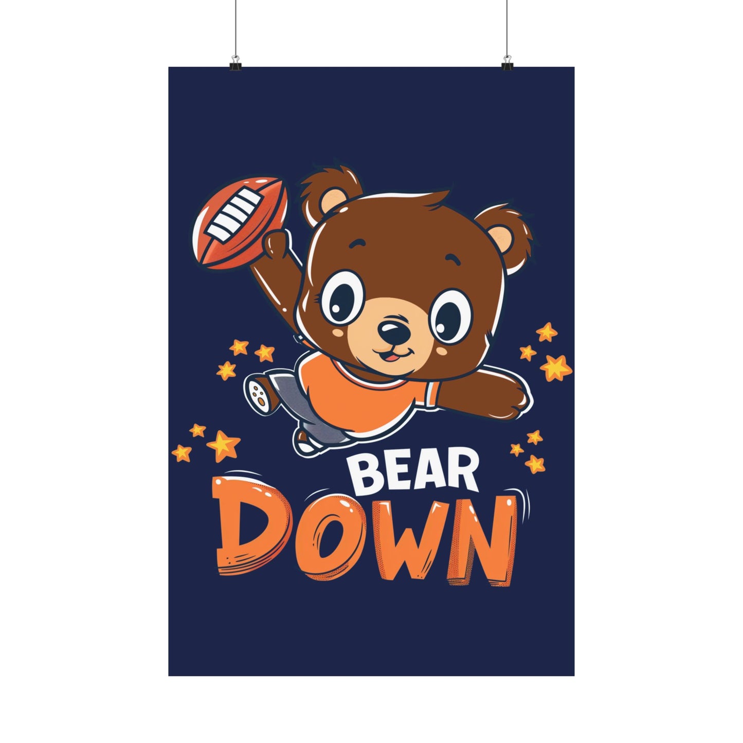 Bear Down Animated Kid's Poster