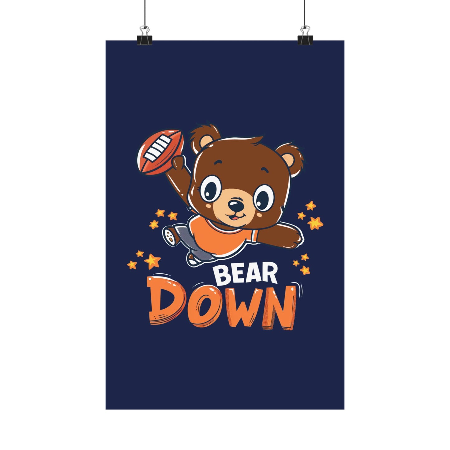 Bear Down Animated Kid's Poster