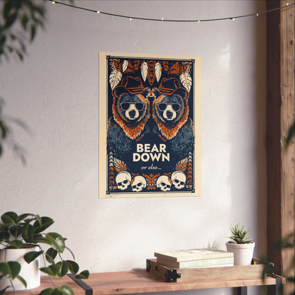 Bear Down Western Poster