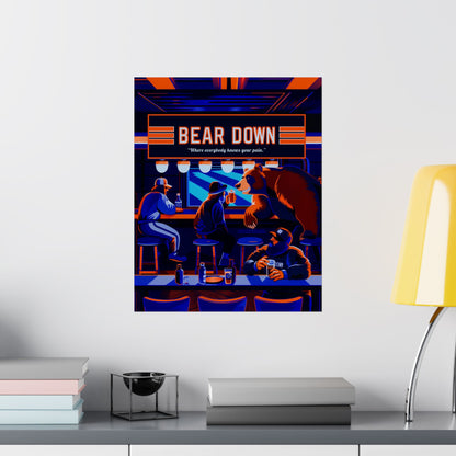 Bear Down Bar Poster