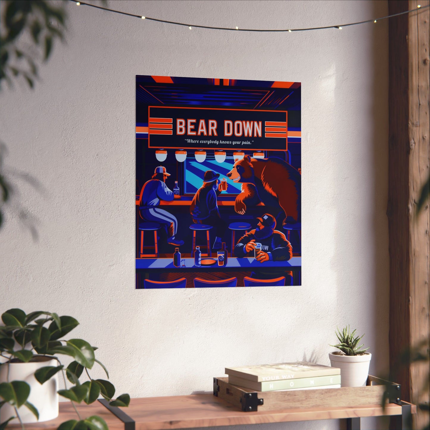 Bear Down Bar Poster
