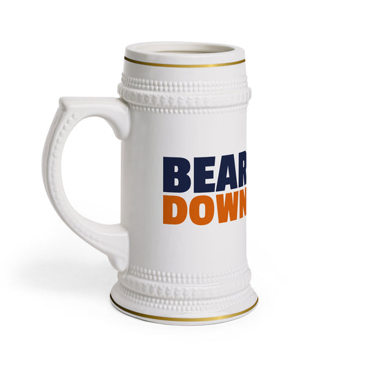 Bear Down Beer Stein