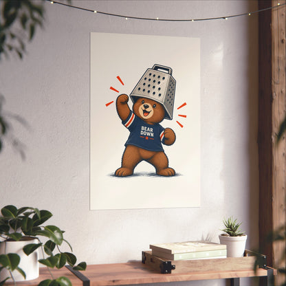 Cheese Grater Bear Poster -  Poster -  No Context Bears
