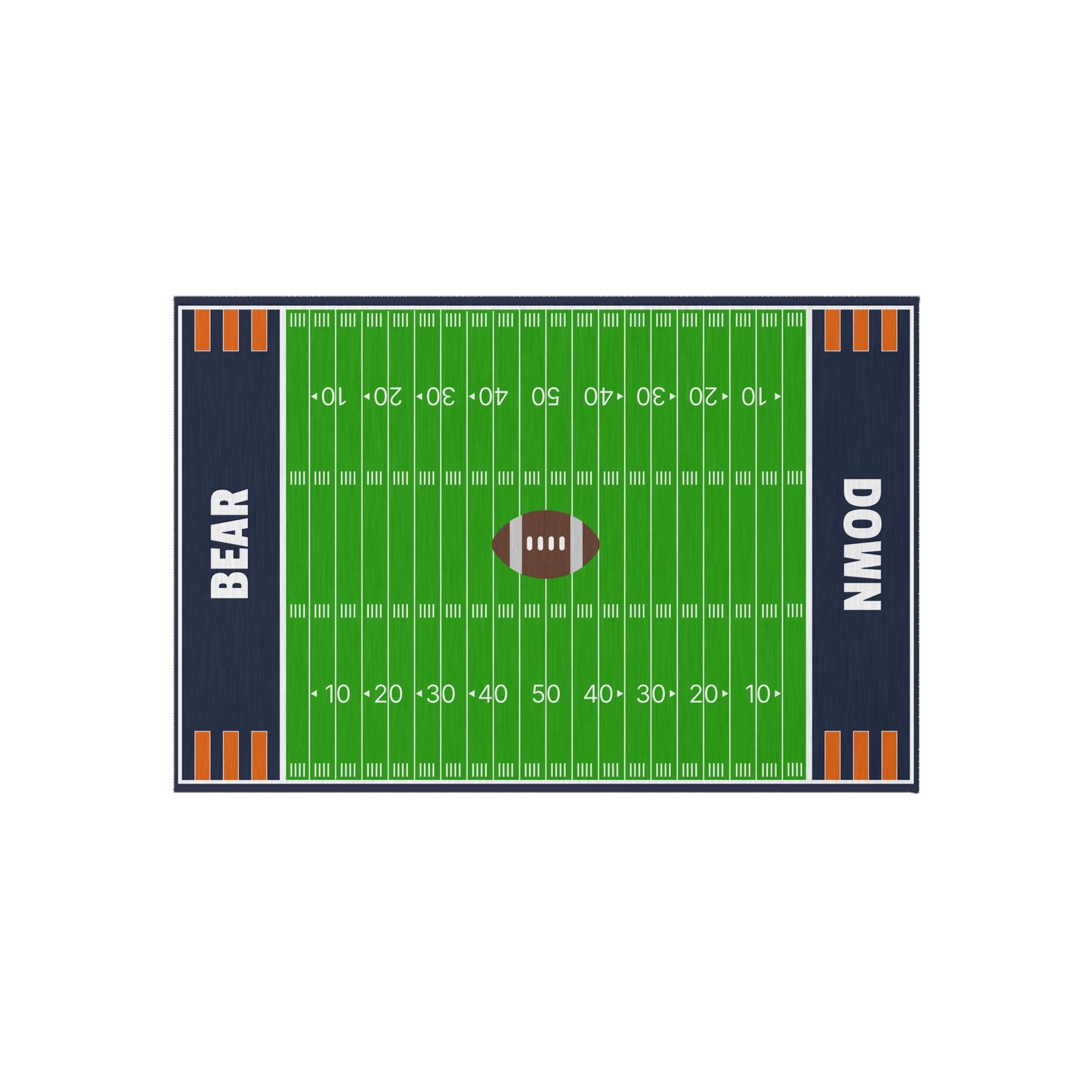 Chicago Bears Football Field Rug - Bear Down Carpet