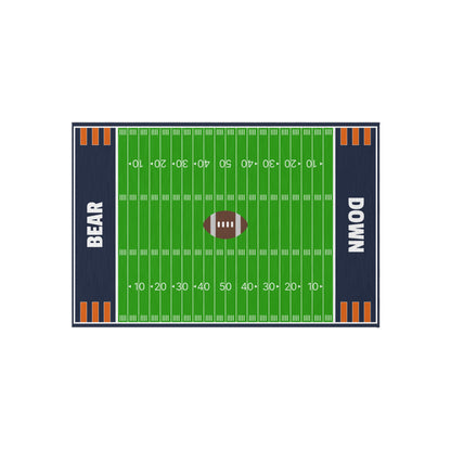 Chicago Bears Football Field Rug - Bear Down Carpet