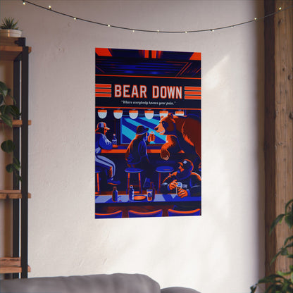 Bear Down Bar Poster