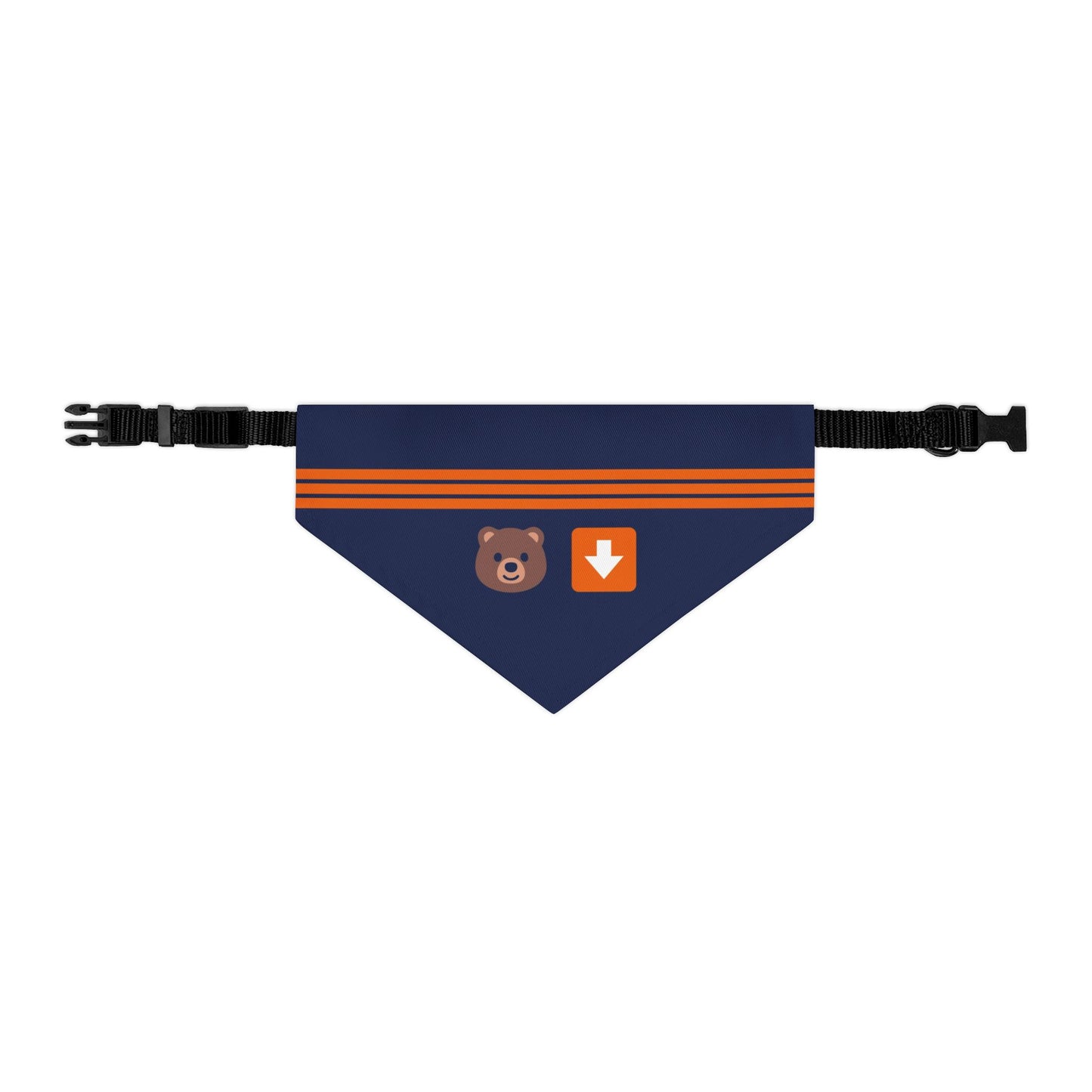 Bear Down Emoji Dog Bandana