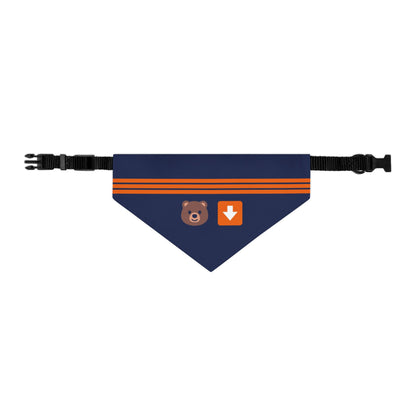 Bear Down Emoji Dog Bandana