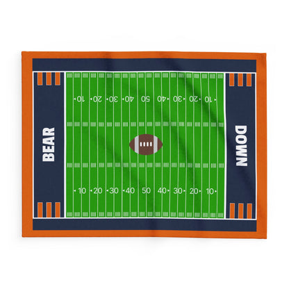 Bear Down Football Field Blanket - The Ultimate Game Day Essential