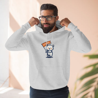 Chicago Flag Bear Hoodie