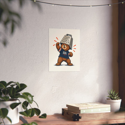 Cheese Grater Bear Poster -  Poster -  No Context Bears