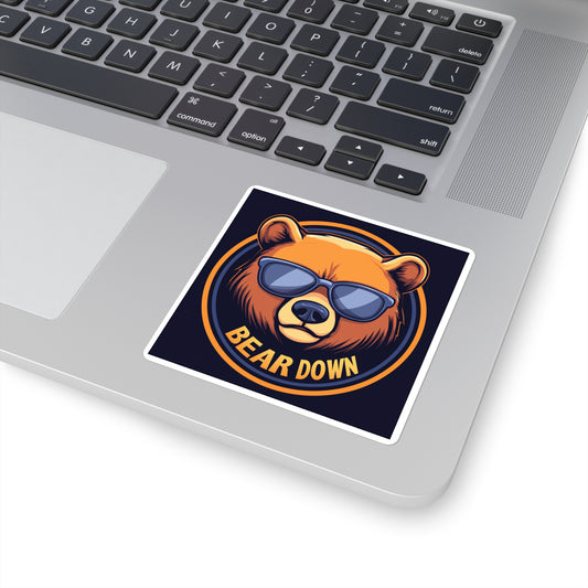 Bear Down Sunglasses Sticker
