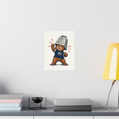 Cheese Grater Bear Poster -  Poster -  No Context Bears