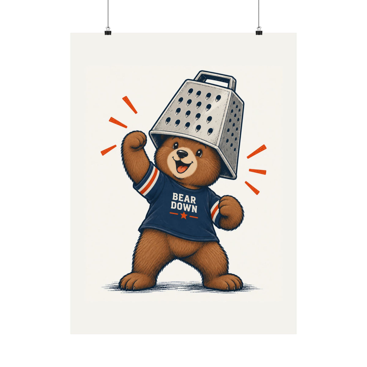 Cheese Grater Bear Poster -  Poster -  No Context Bears