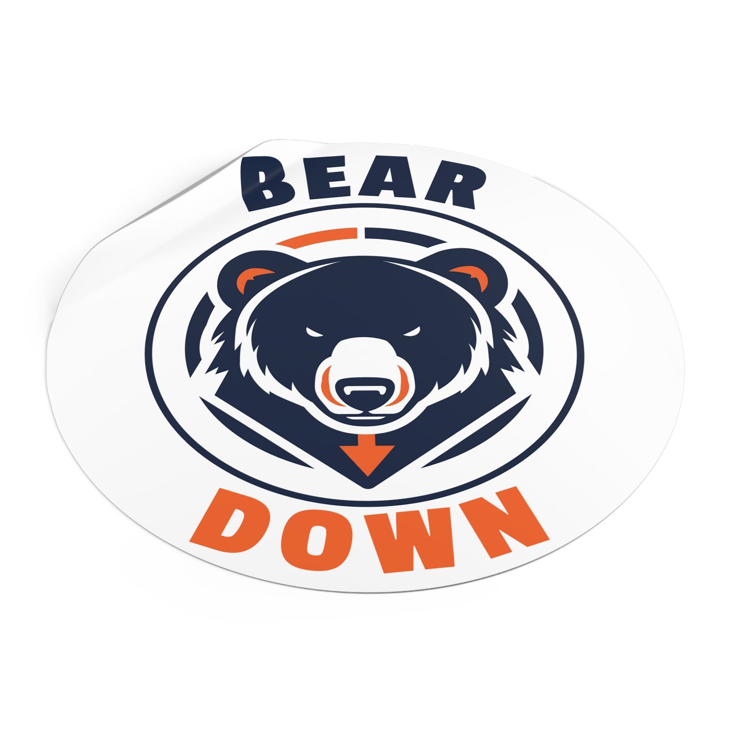 Bear Down Logo Sticker