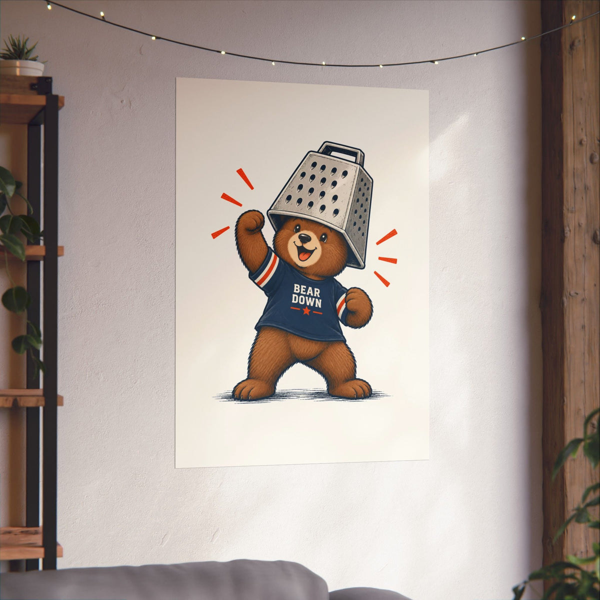 Cheese Grater Bear Poster -  Poster -  No Context Bears