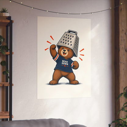 Cheese Grater Bear Poster -  Poster -  No Context Bears