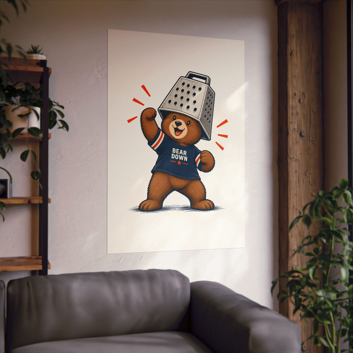 Cheese Grater Bear Poster -  Poster -  No Context Bears