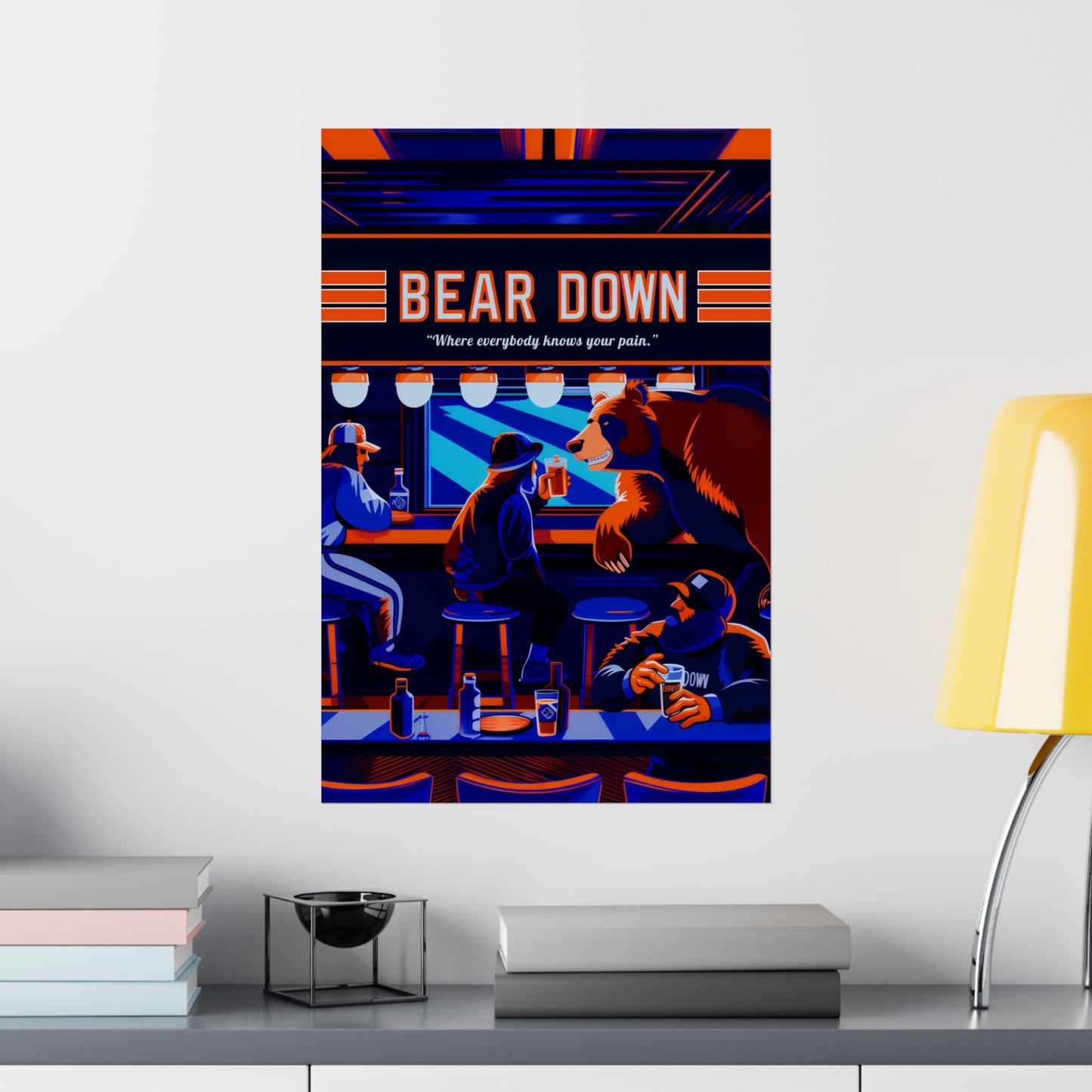 Bear Down Bar Poster