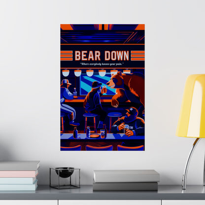 Bear Down Bar Poster