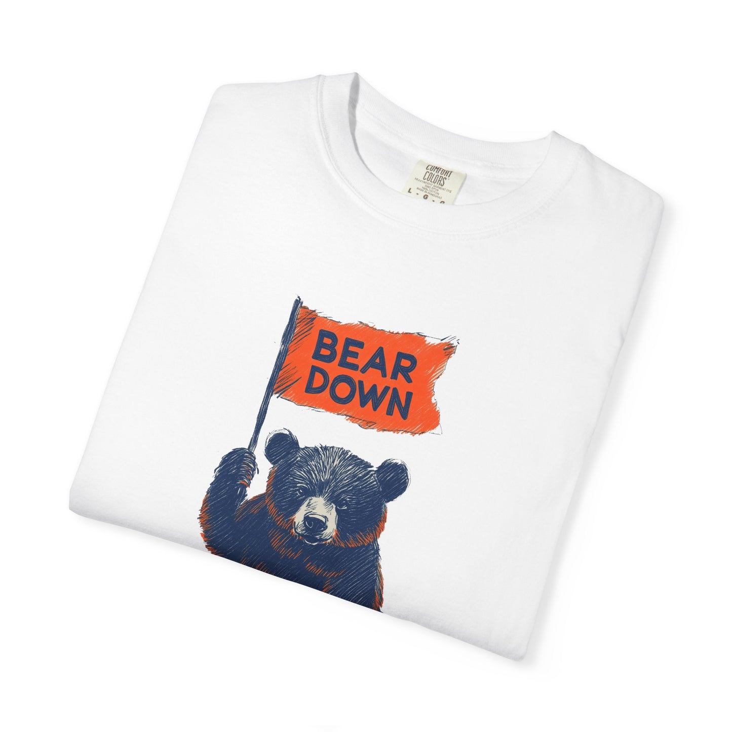 Cute Vintage Bear Flag T-Shirt - Retro Style for Chicago Bears Fans