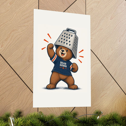 Cheese Grater Bear Poster -  Poster -  No Context Bears