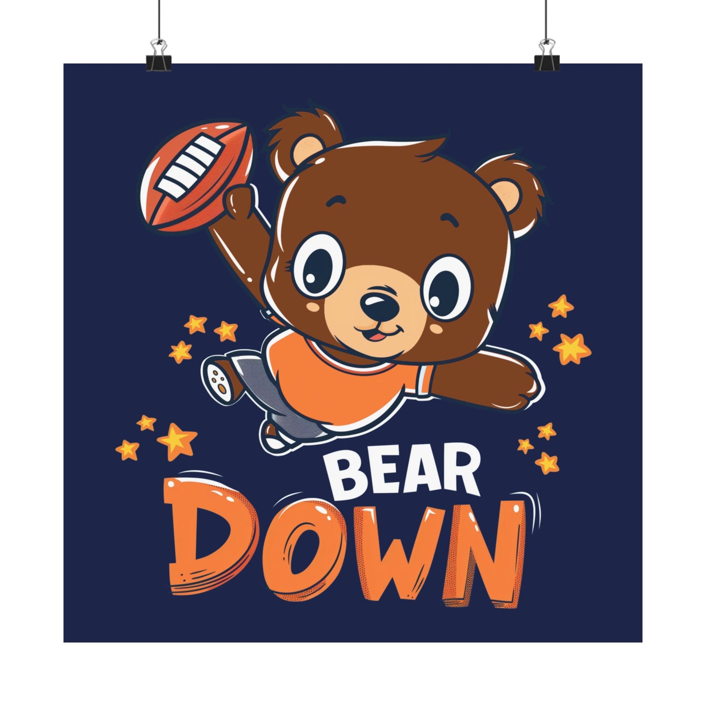 Bear Down Animated Kid's Poster