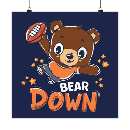 Bear Down Animated Kid's Poster
