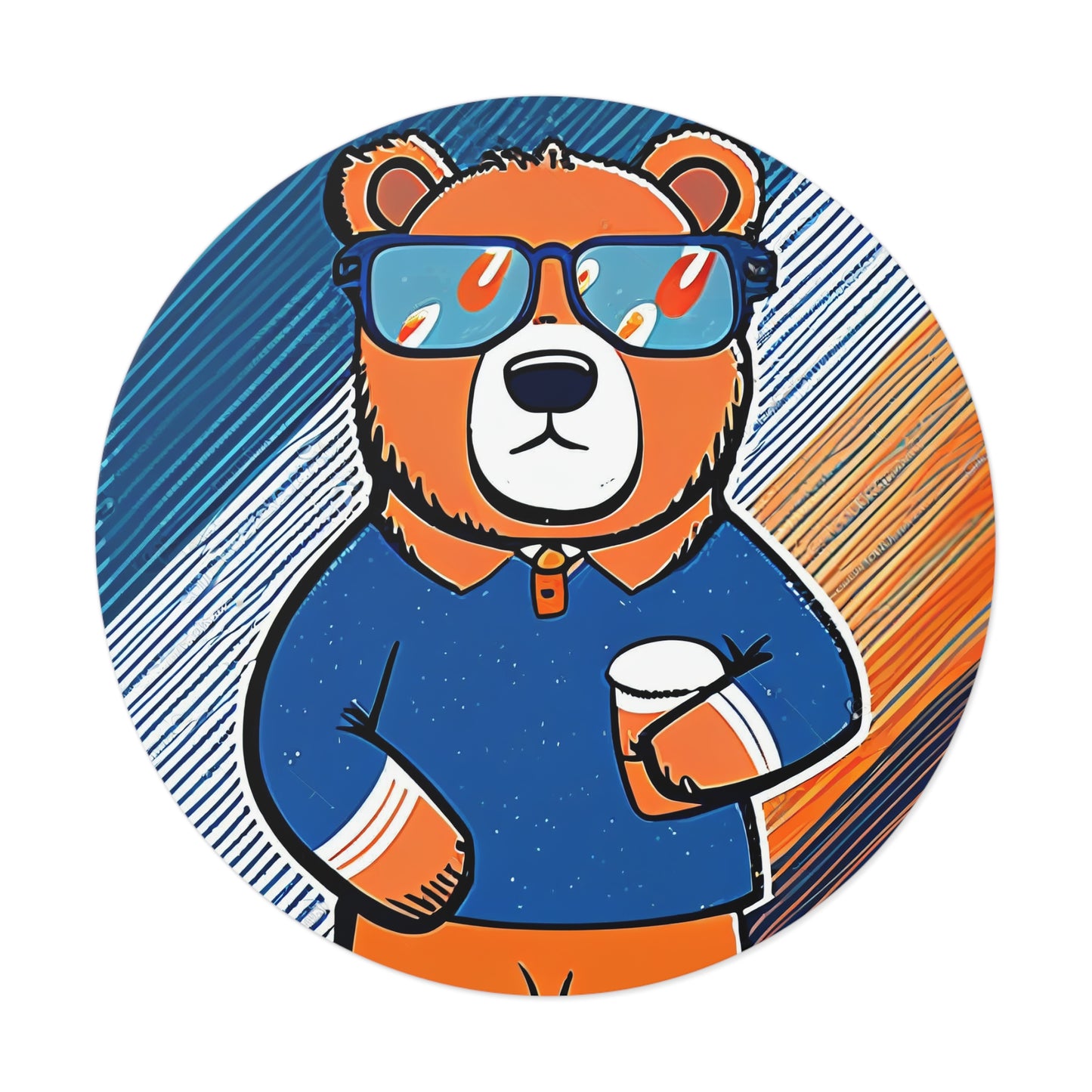 Coffee Bear Sticker