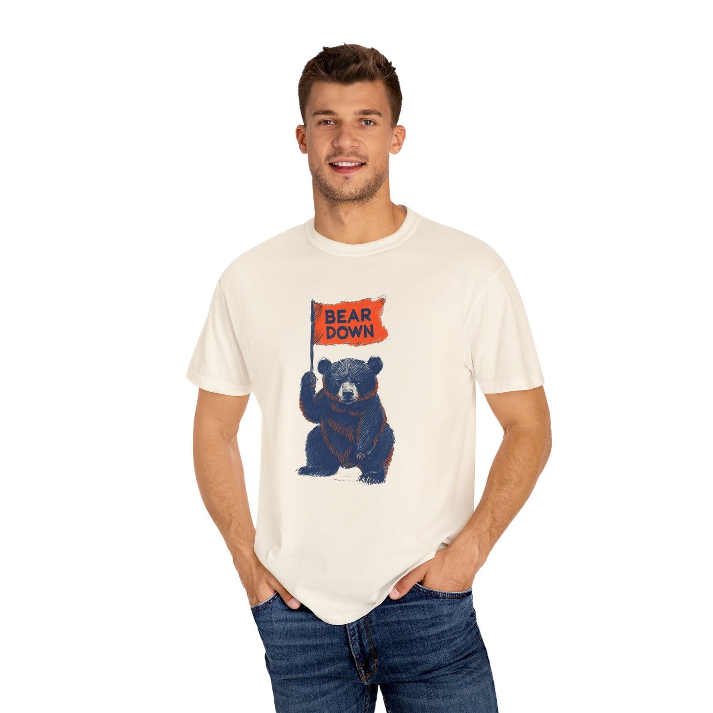 Cute Vintage Bear Flag T-Shirt - Retro Style for Chicago Bears Fans