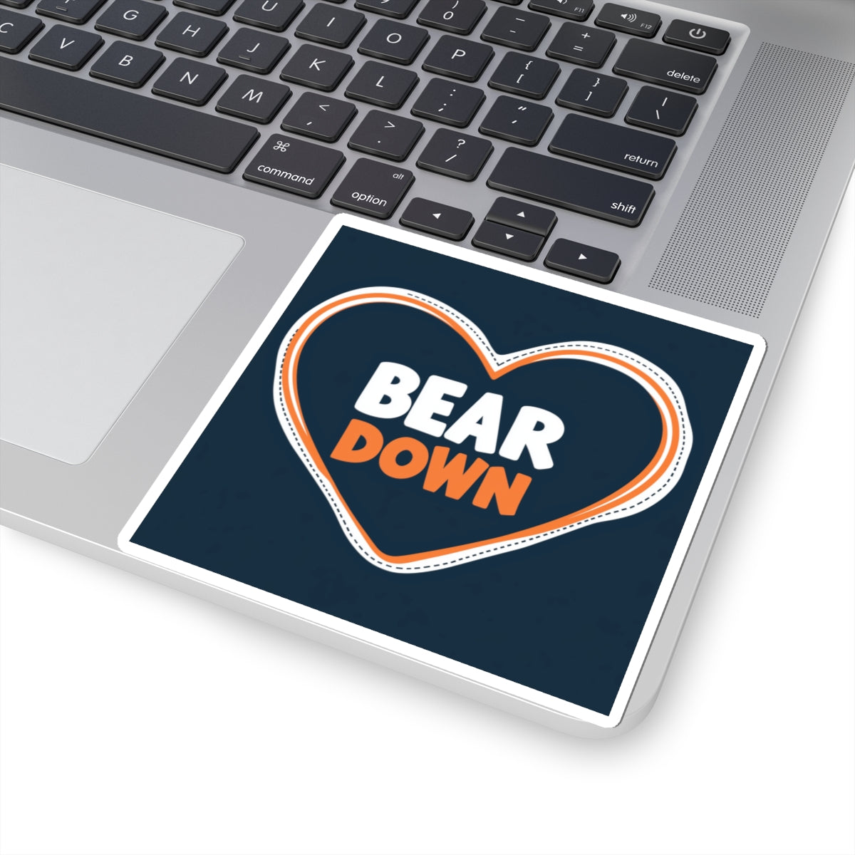 Bear Down Heart Sticker