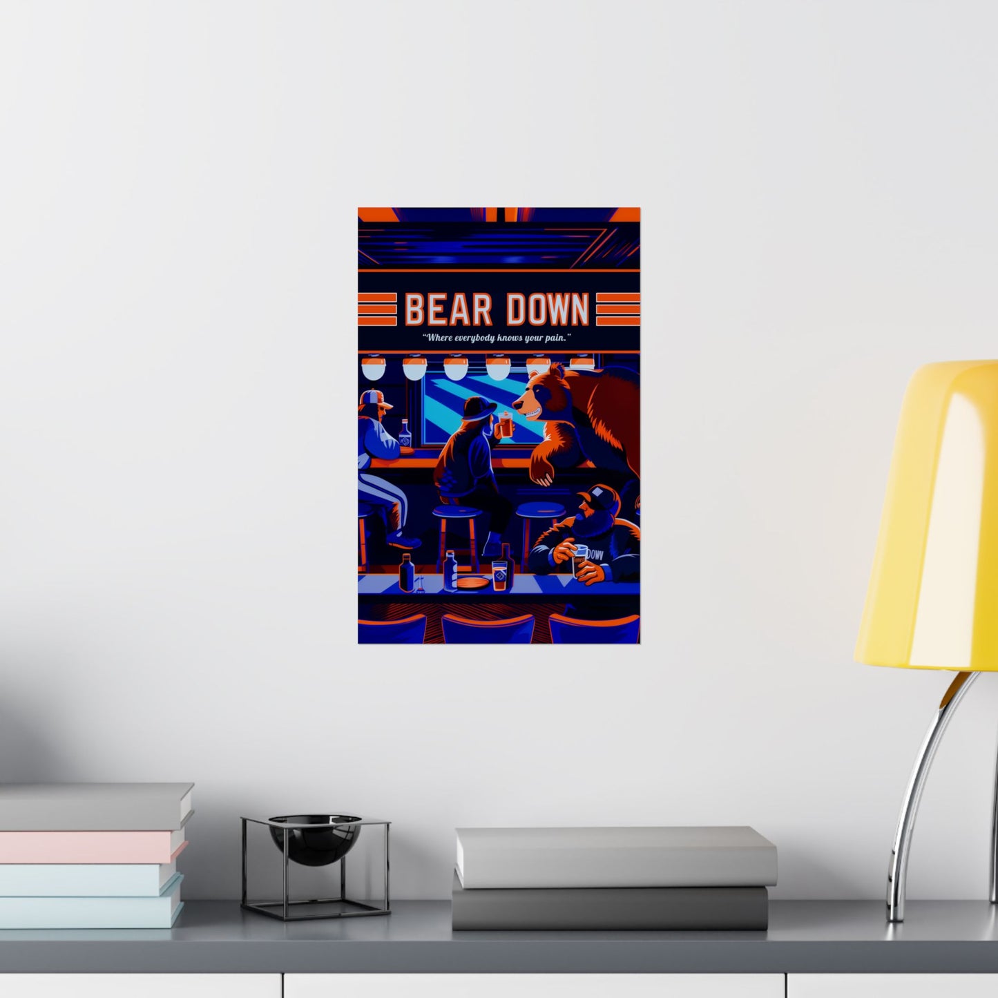 Bear Down Bar Poster