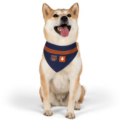 Bear Down Emoji Dog Bandana