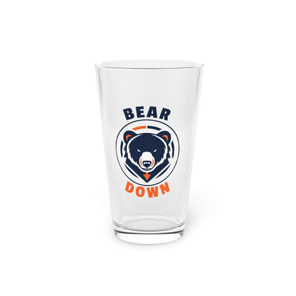 Bear Down Logo Pint Glass