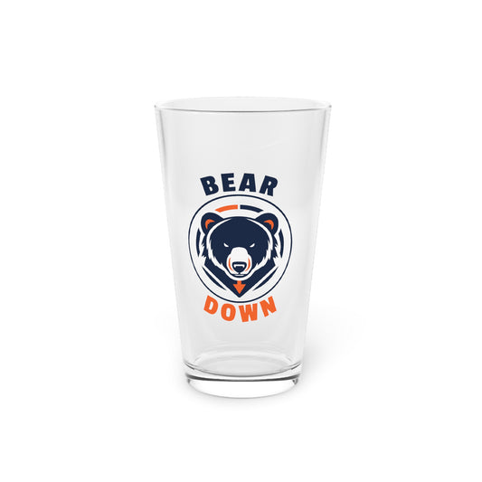 Bear Down Logo Pint Glass
