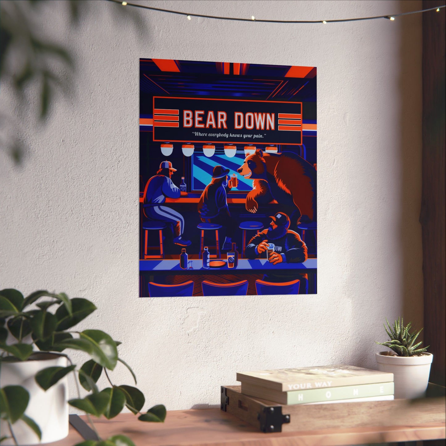 Bear Down Bar Poster