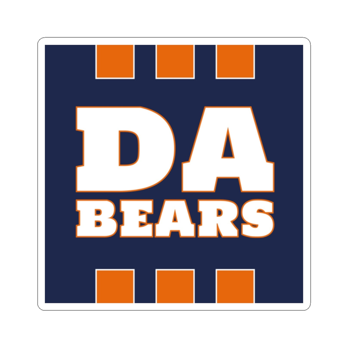 Da Bears Jersey Themed Sticker