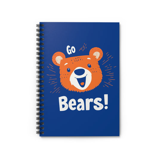 Retro Bears Spiral Notebook - Go Bears!