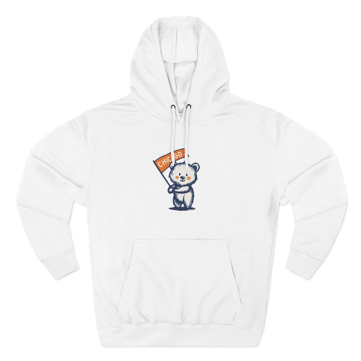 Chicago Flag Bear Hoodie