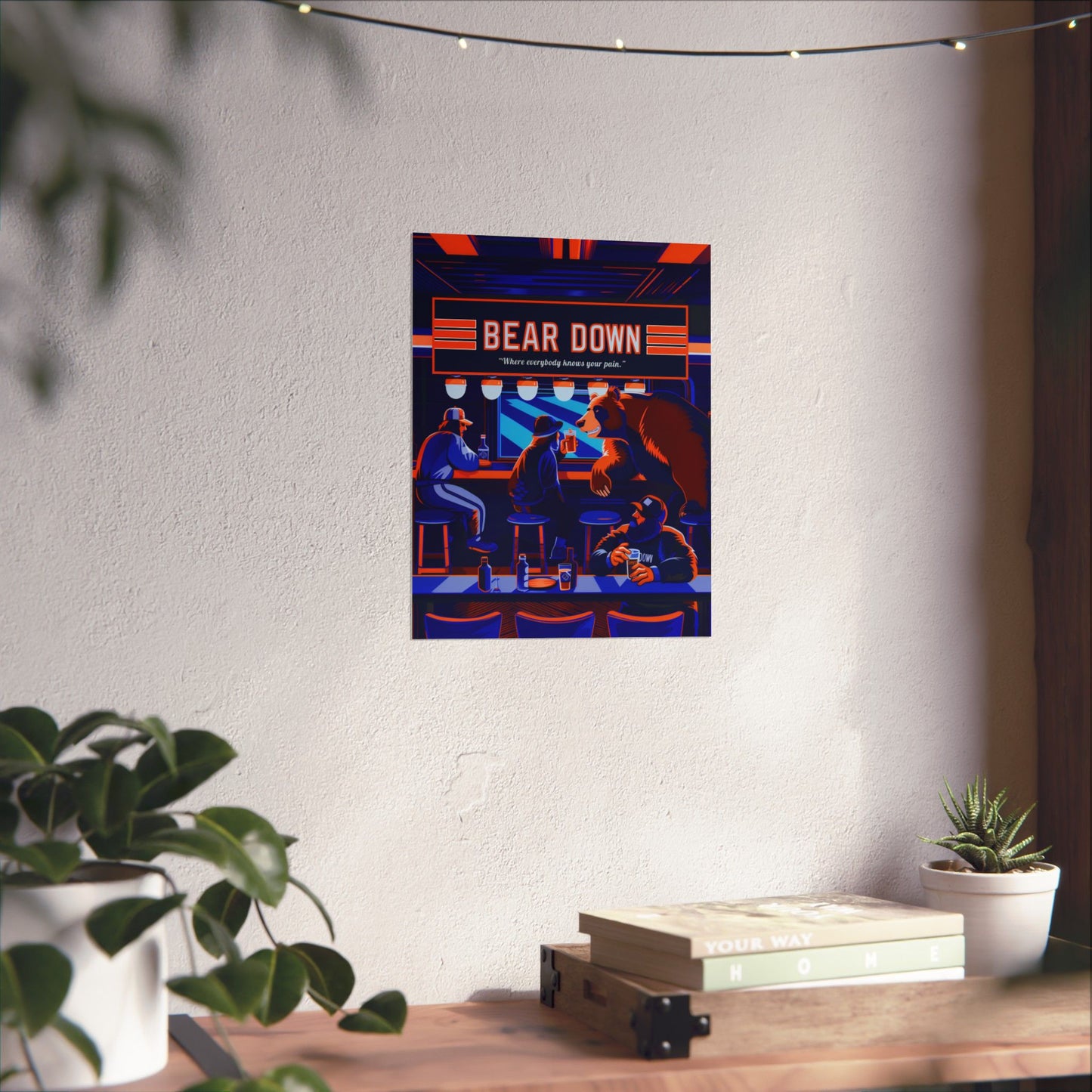 Bear Down Bar Poster